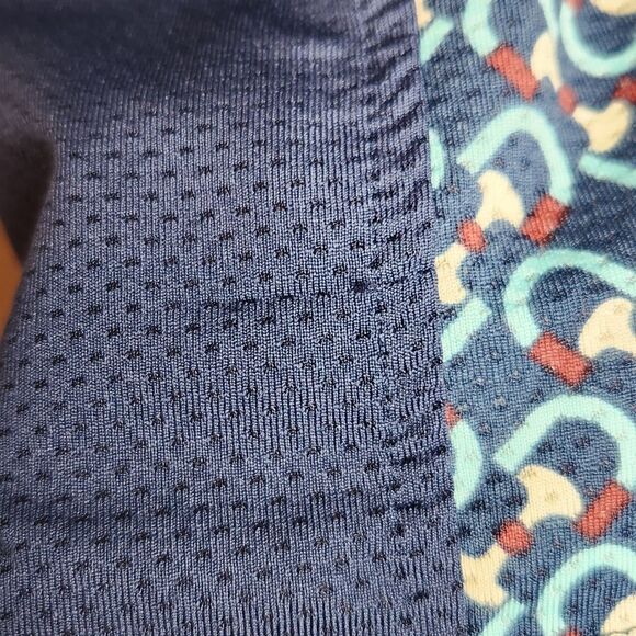 Kerrits Women's 1/4 Zip Shirt -Horse Equestrian Active- Blue Patterned Small - Picture 4 of 10